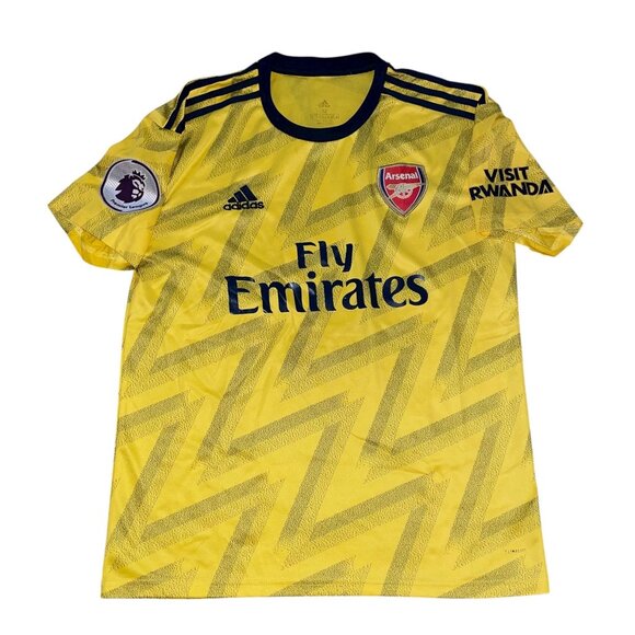 Adidas Arsenal Away Jersey 19/20 Fly Emirates Embroidered Yellow Mens Medium - Picture 1 of 12